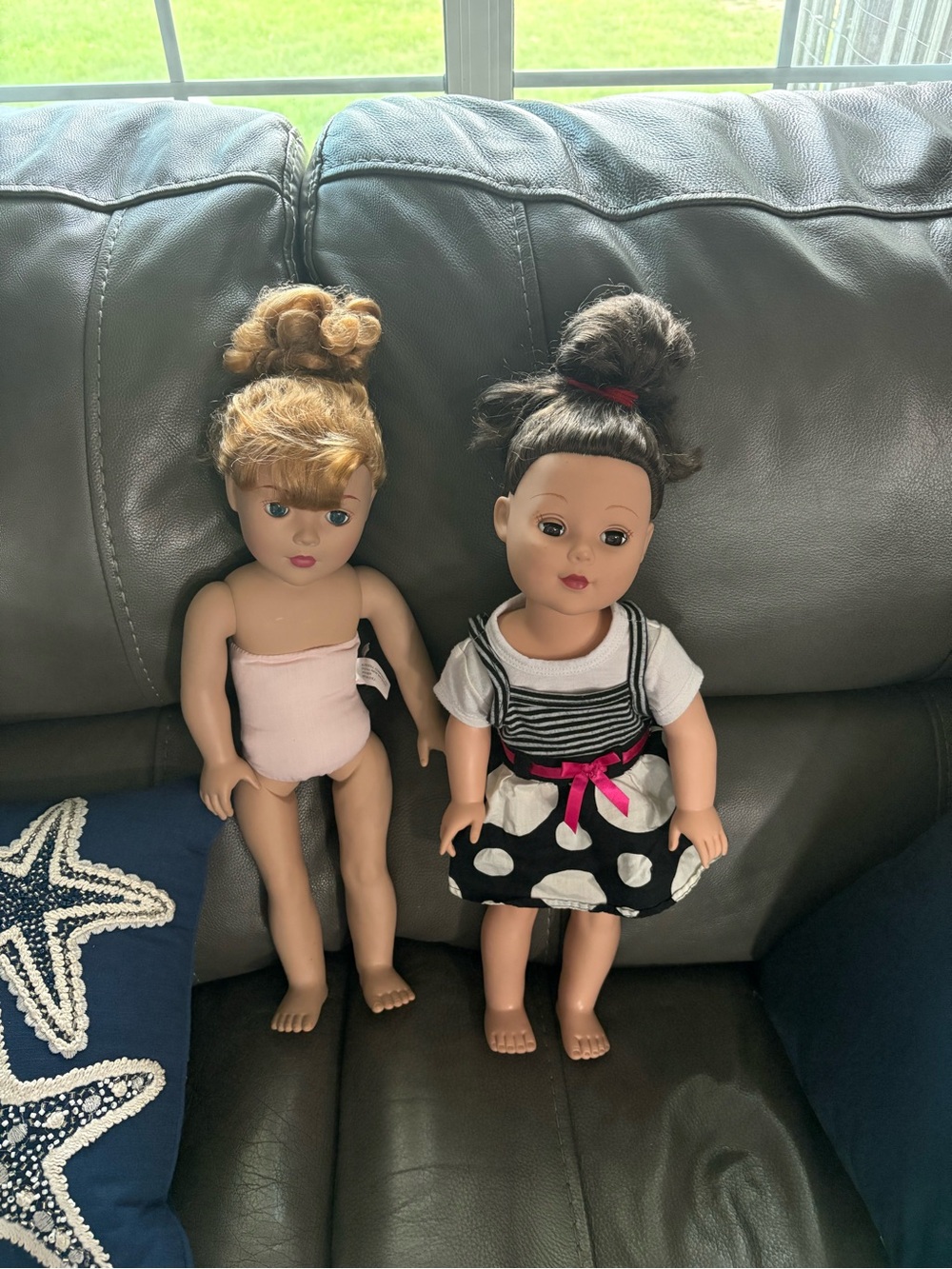 Madame Alexander Twin Doll Set with Pink and Black Outfits